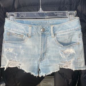 American Eagle high waisted stretch shorts size 2